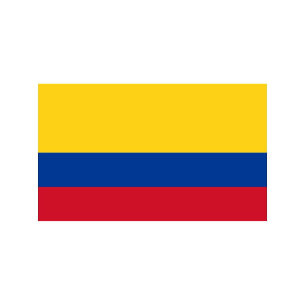 Colombia Flat Multicolor Icon vector