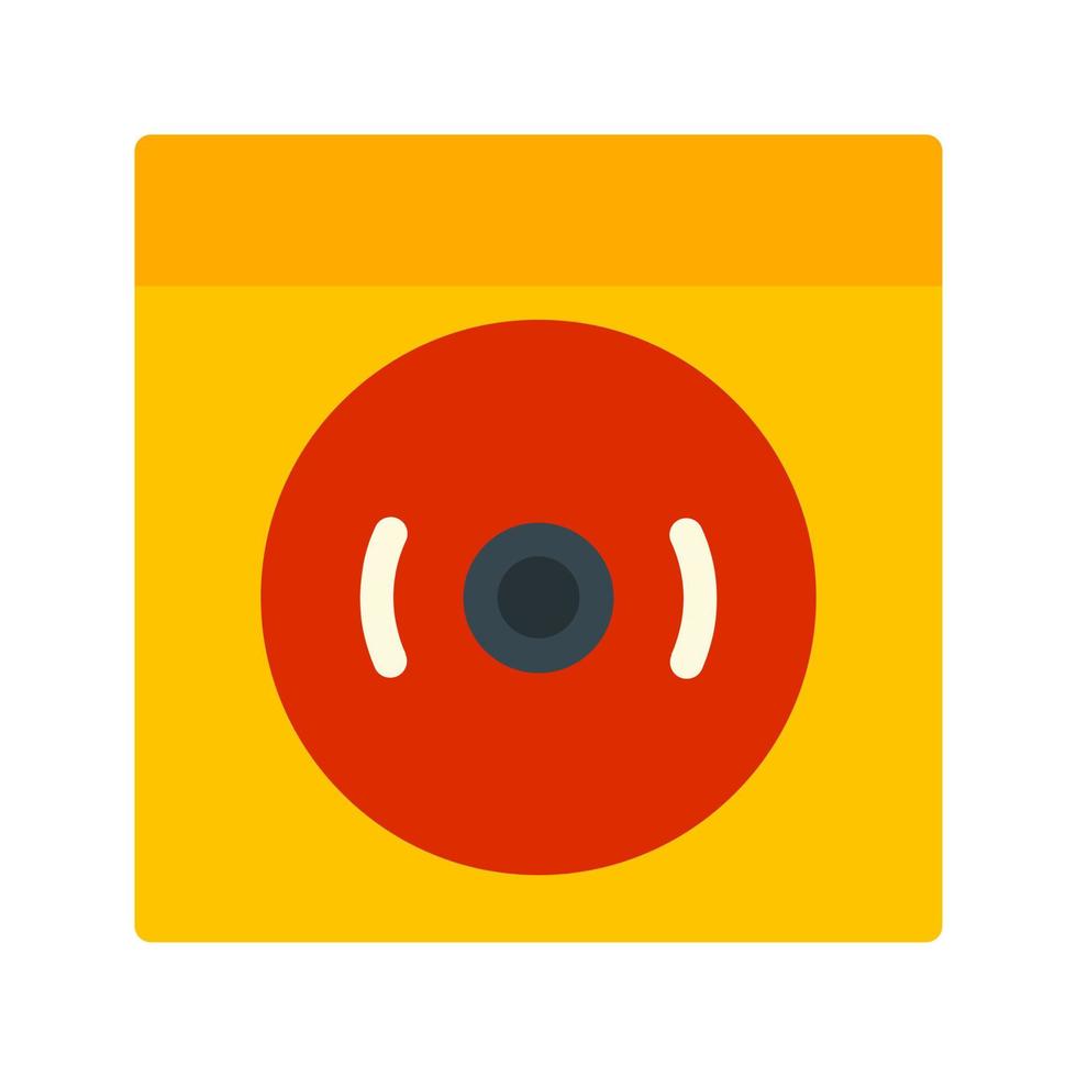 Ring Alarm Flat Multicolor Icon vector