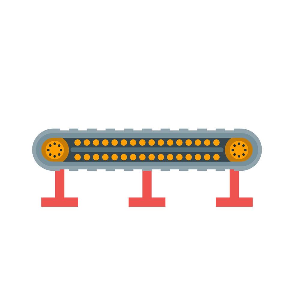 Conveyor I Flat Multicolor Icon vector