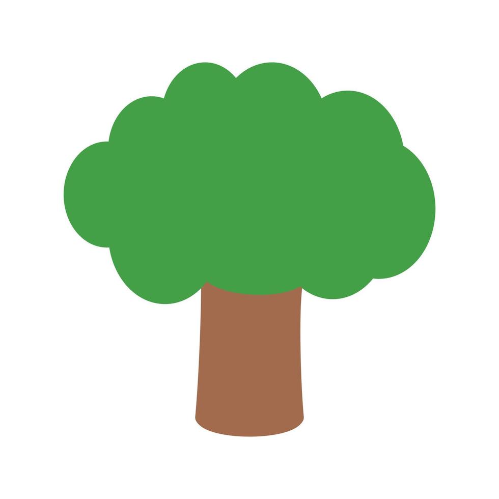 árbol i plano icono multicolor vector