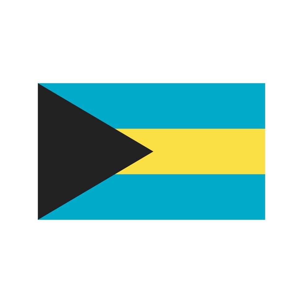 Bahamas Flat Multicolor Icon vector