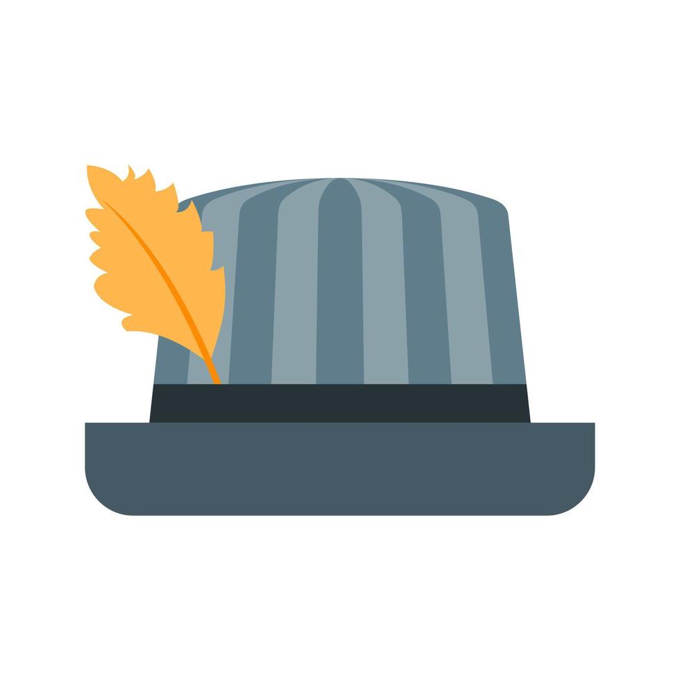 Men's Hat Flat Multicolor Icon vector