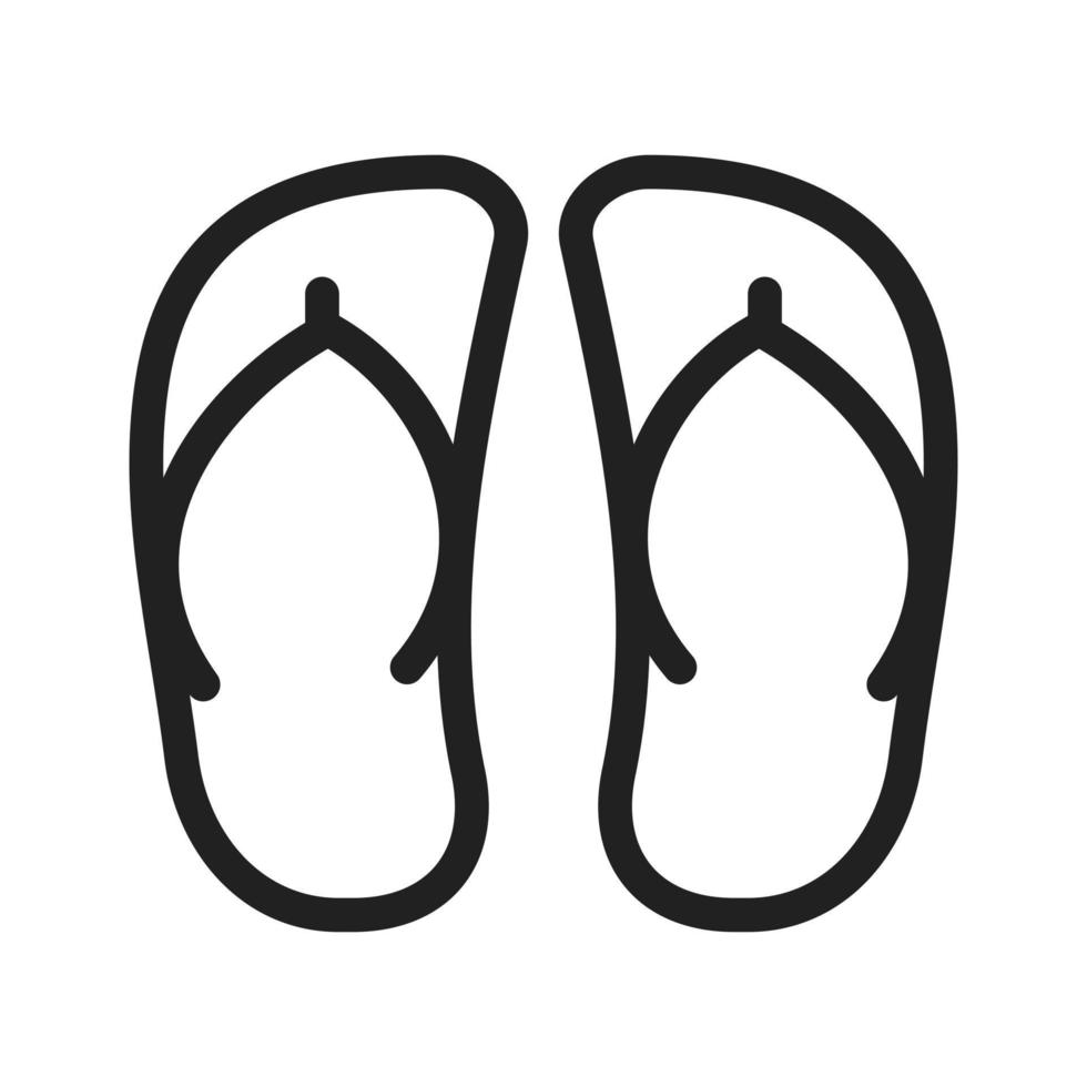 Sandals Line Icon vector