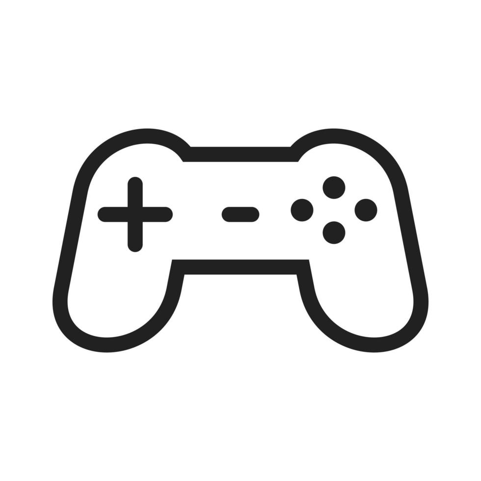 icono de línea de consola de juegos vector