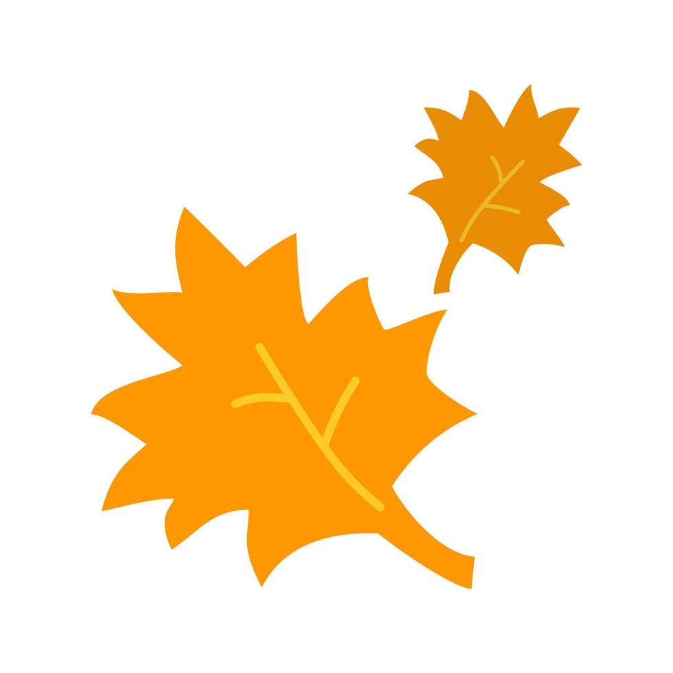 Leaves Flat Multicolor Icon vector