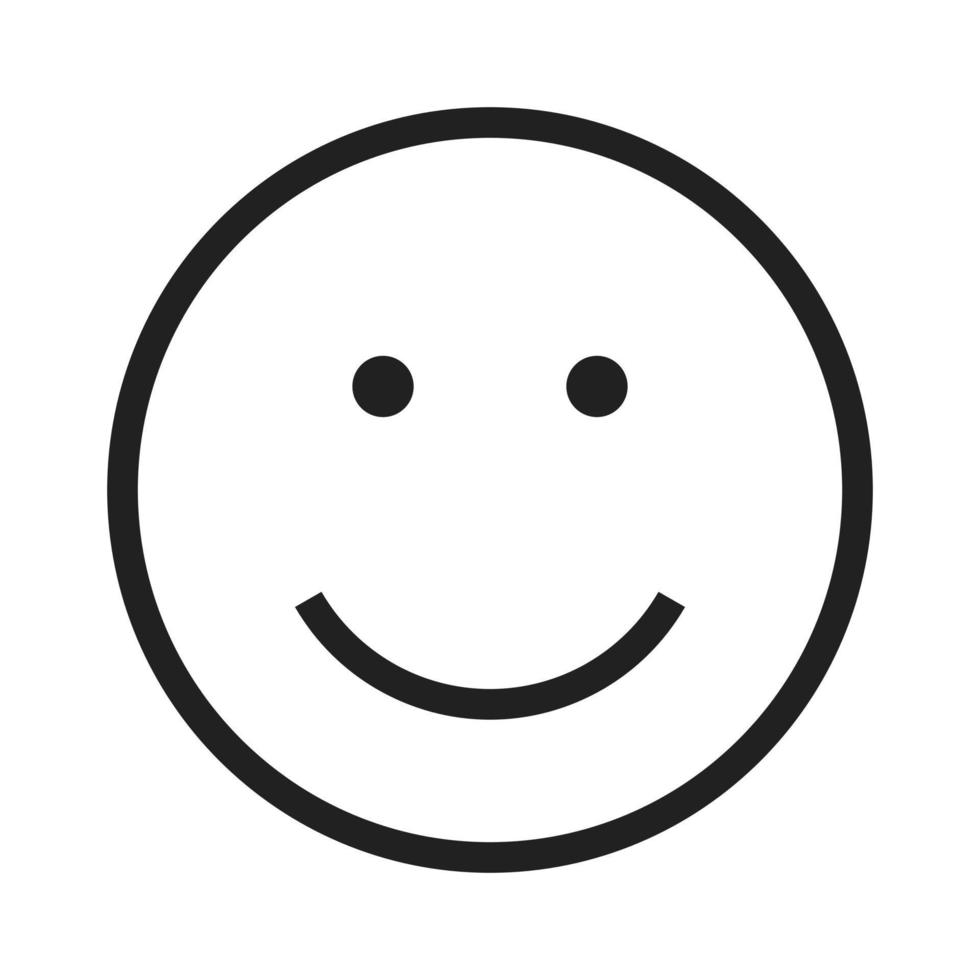 Smile Line Icon vector