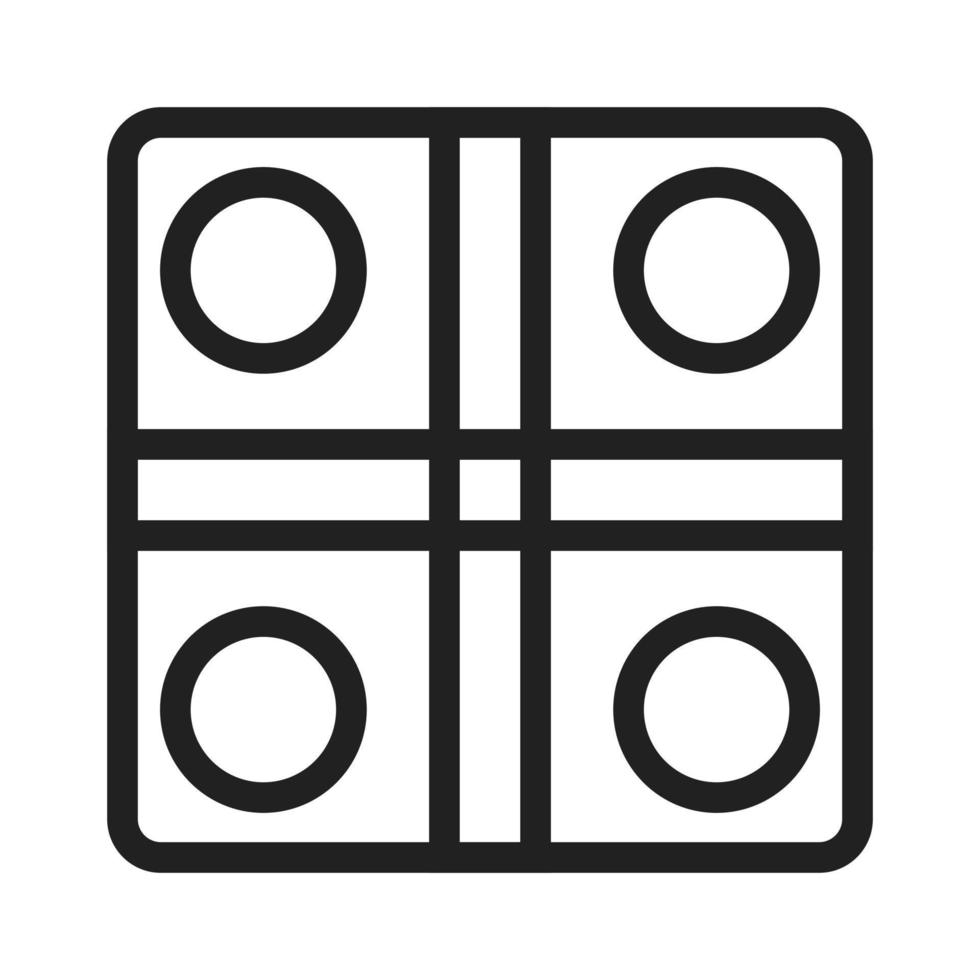 Board Game Line Icon vector