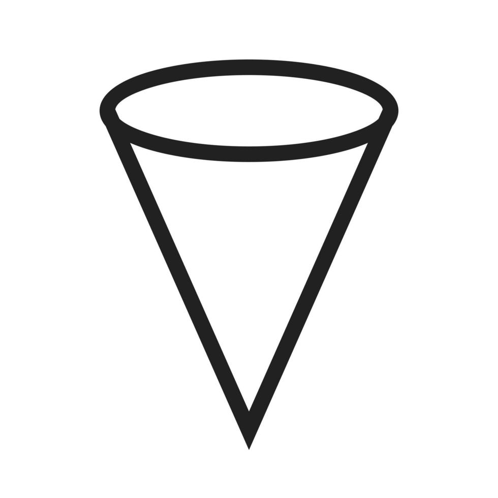 Cone Line Icon vector