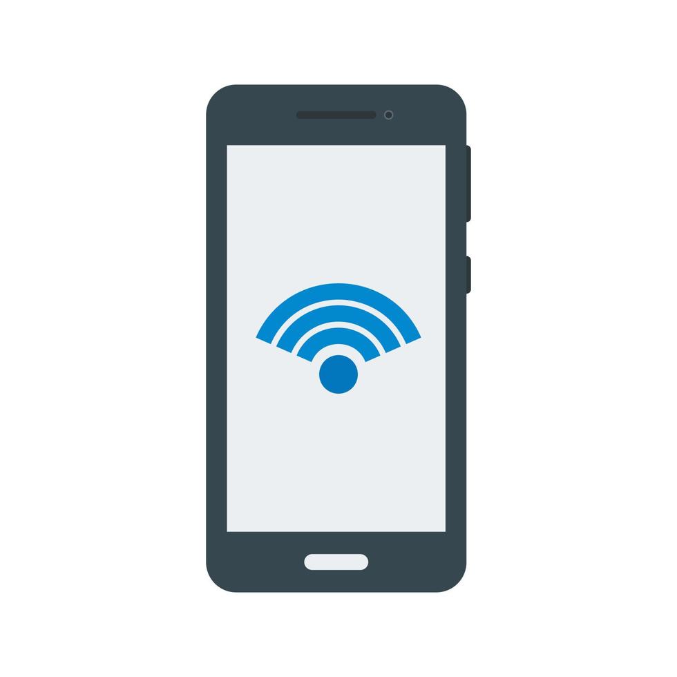 Wifi Connection Flat Multicolor Icon vector