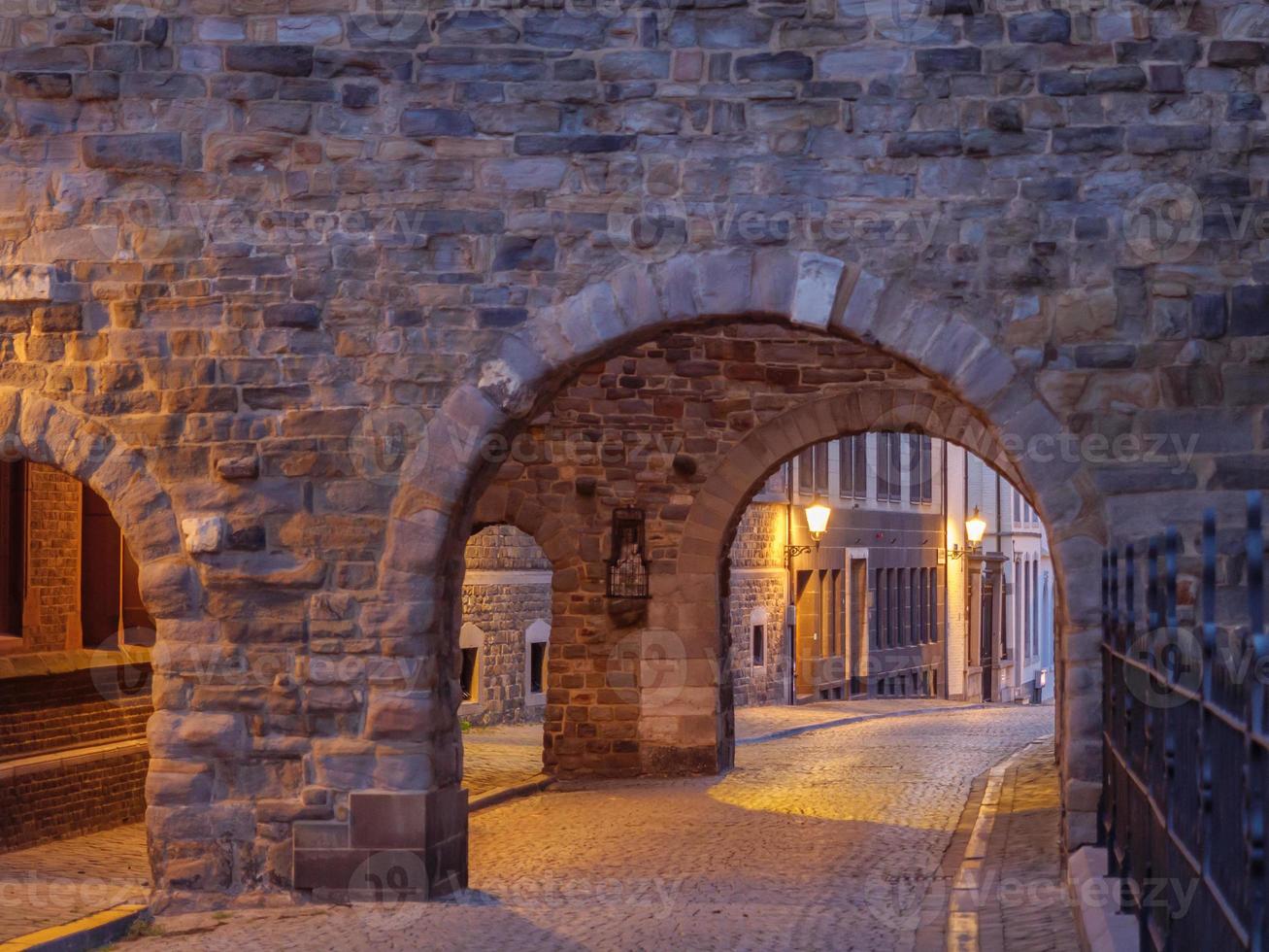 The city of Maastricht at the river Maas in the netherlands photo