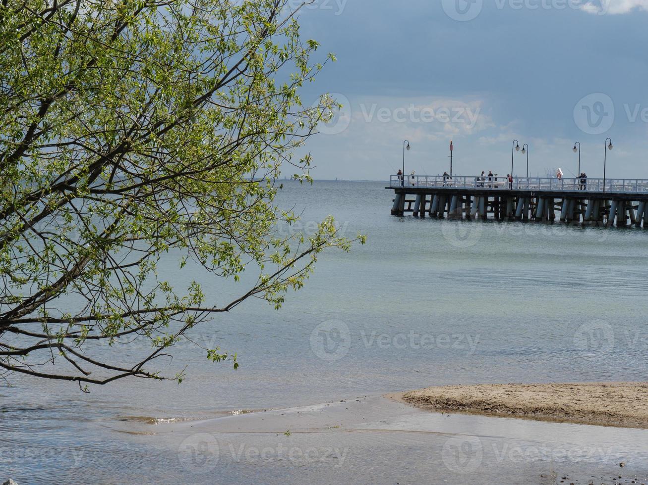 playa en el mar báltico en polonia foto