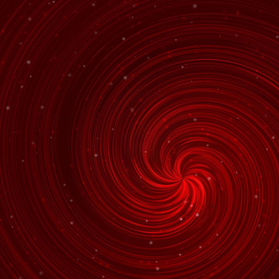 Red spiral abstract background. vector