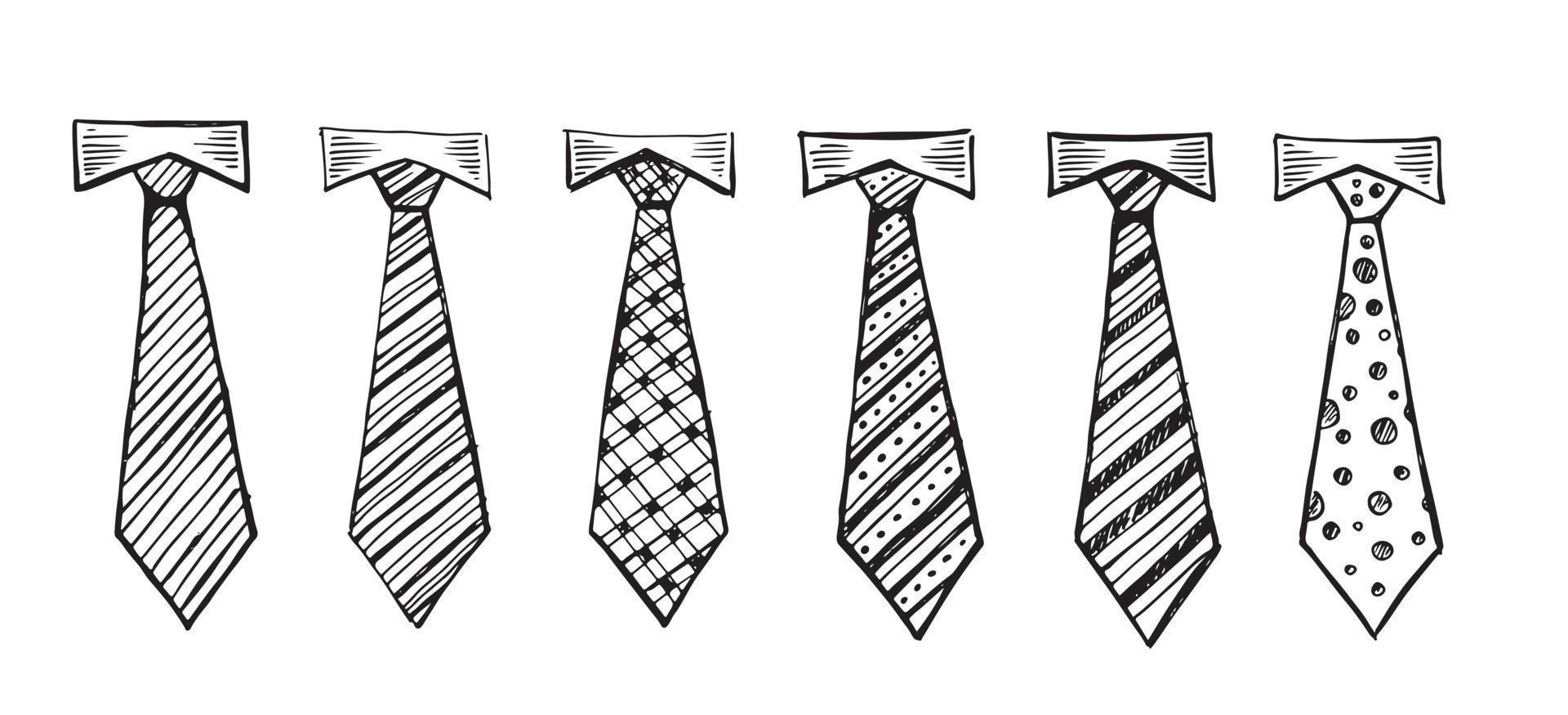 Tie hand drawn vector illustration
