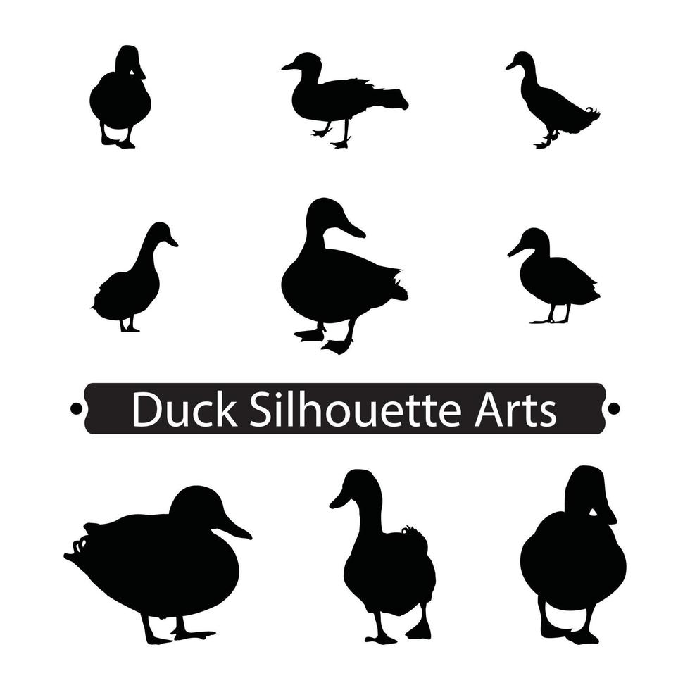 Free Vector For Ducky Silhouette Art