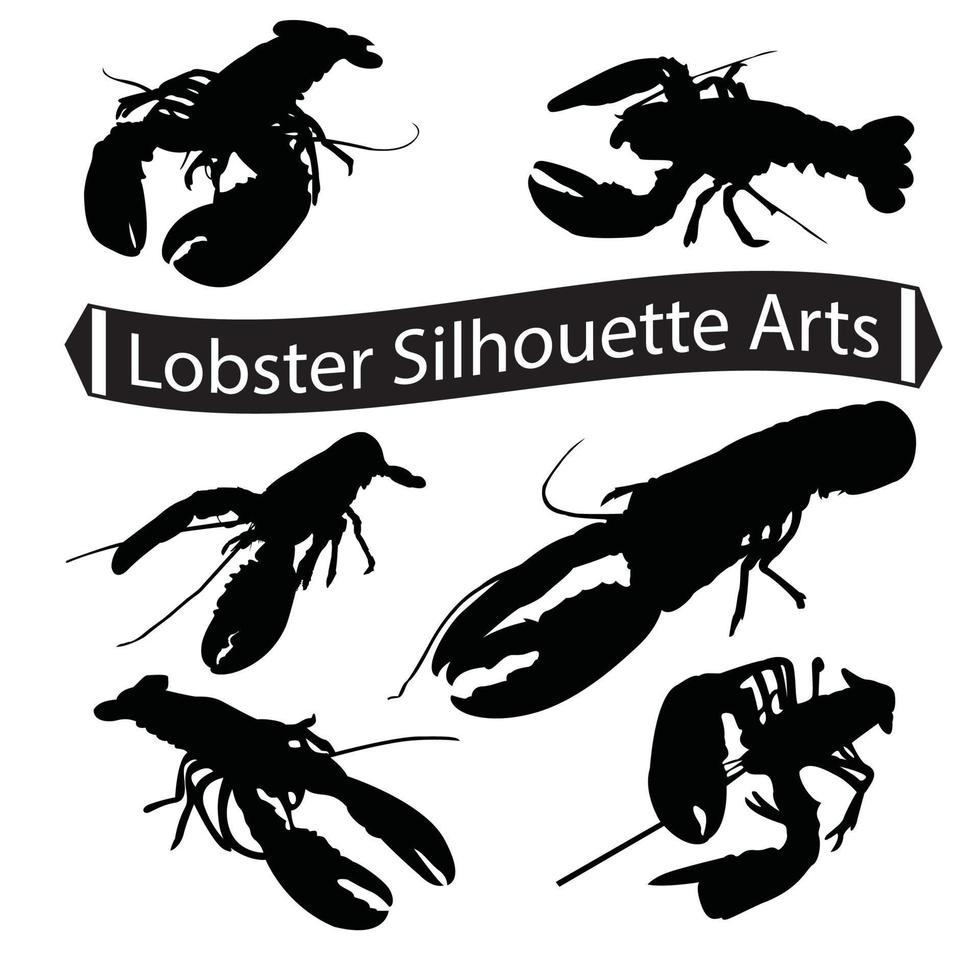 Lobster Silhouette Crayfish Free Illustrations And Vectors