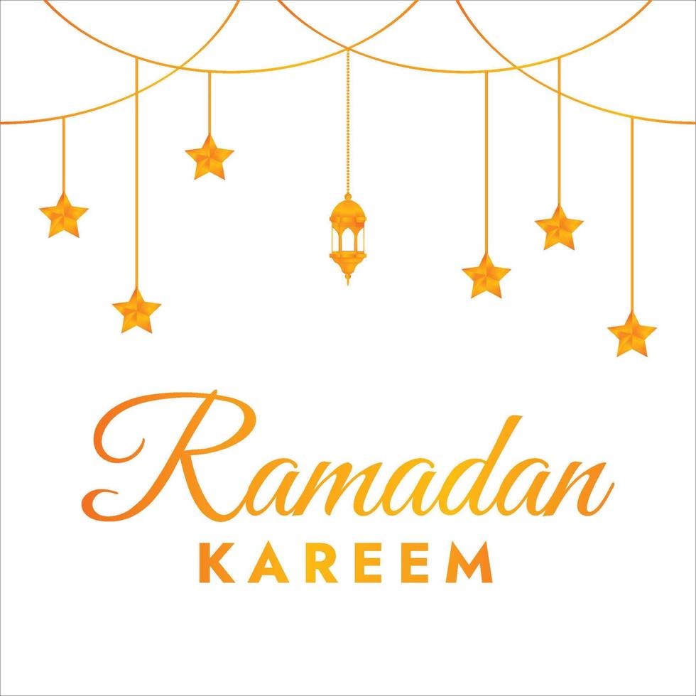 Ramadan Kareem on white background, greetings Ramadan Kareem, elegant design, design for greeting cards vector