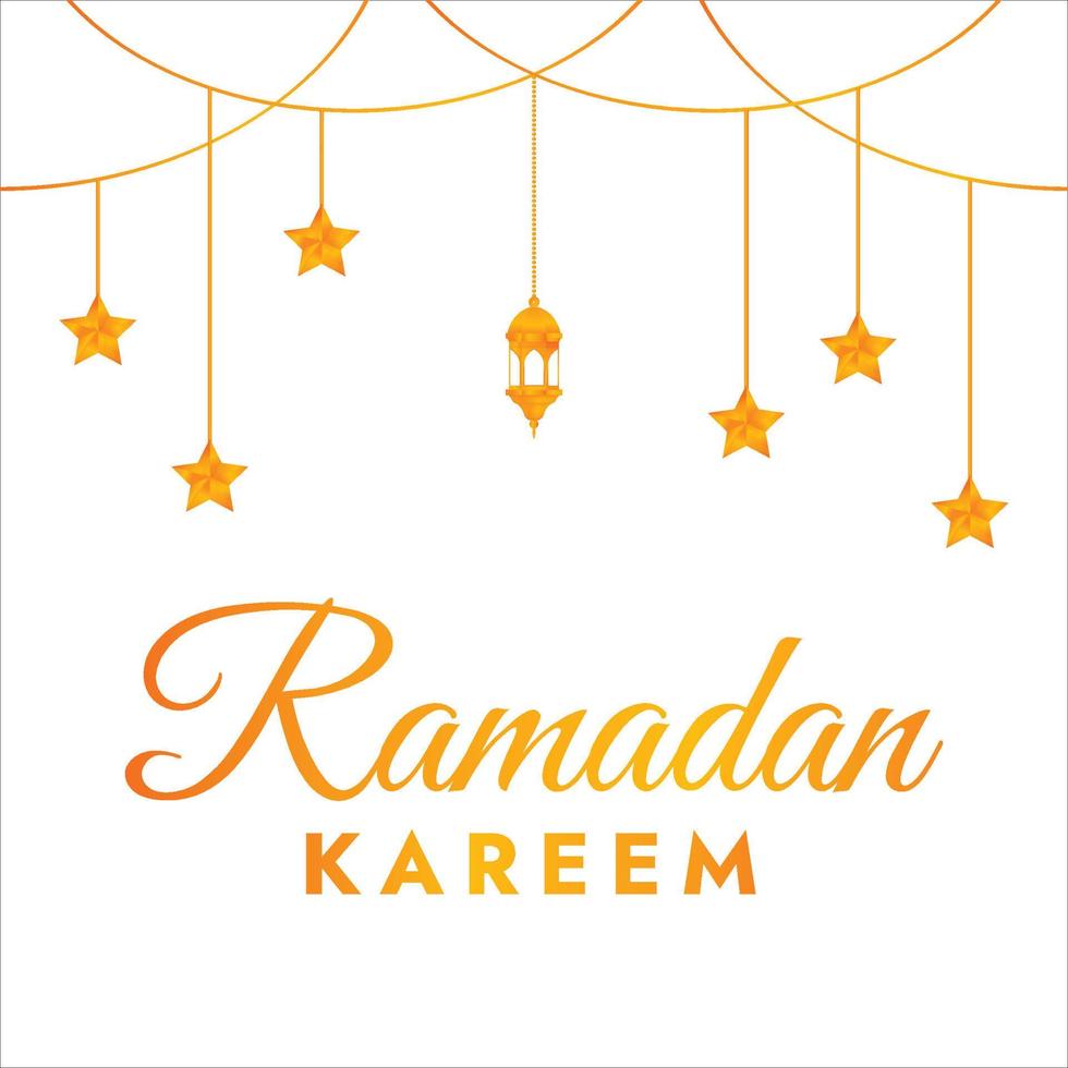 Ramadan Kareem on white background, greetings Ramadan Kareem, elegant design, design for greeting cards vector