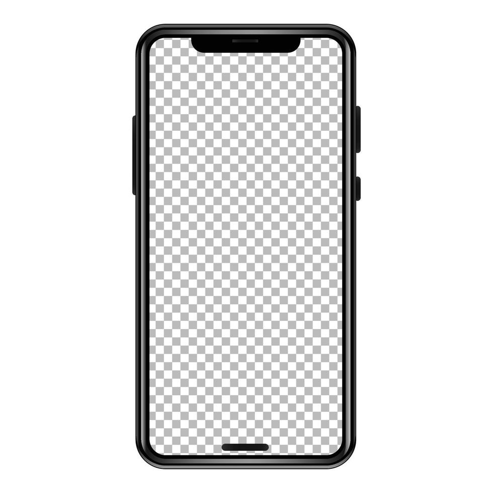 Smart Mobile phone transparent PNG mockup vector