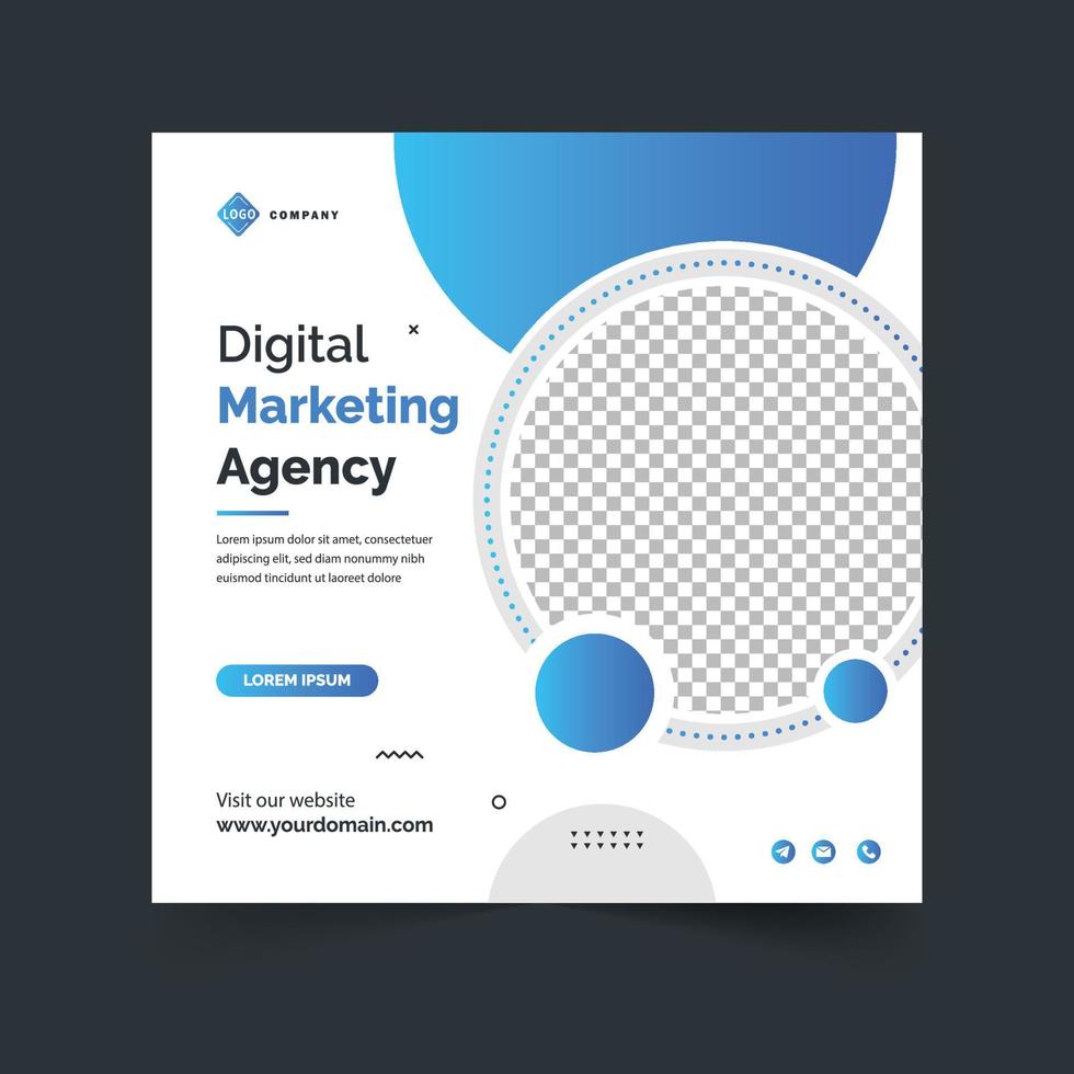 Special digital marketing agency social media story template collection, Social media banner design for Digital marketing with blue white and dark colour. templates for online digital marketing. vector