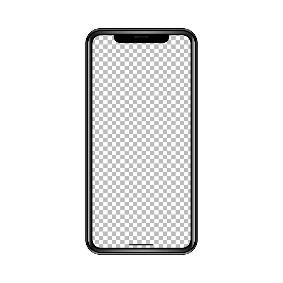 Smart Mobile phone transparent PNG mockup vector