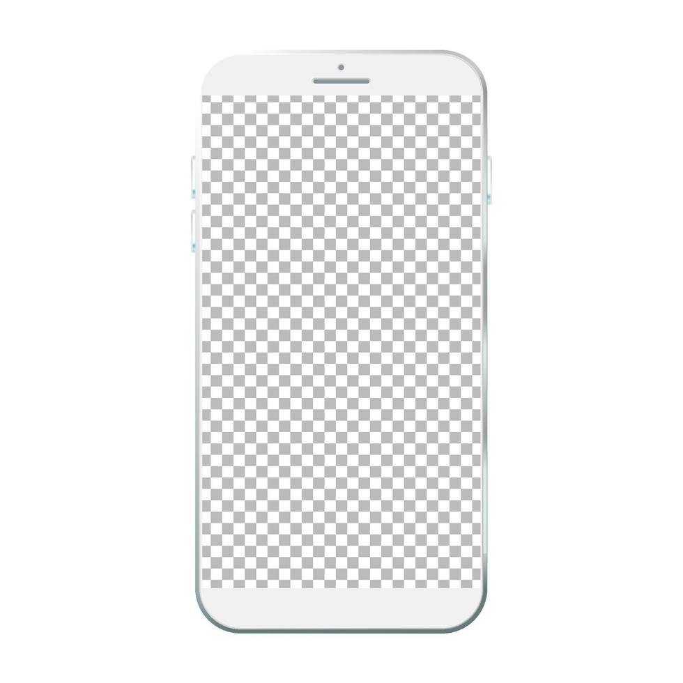 Smart Mobile phone transparent PNG mockup, Mobile mockup, Smartphone mockup vector