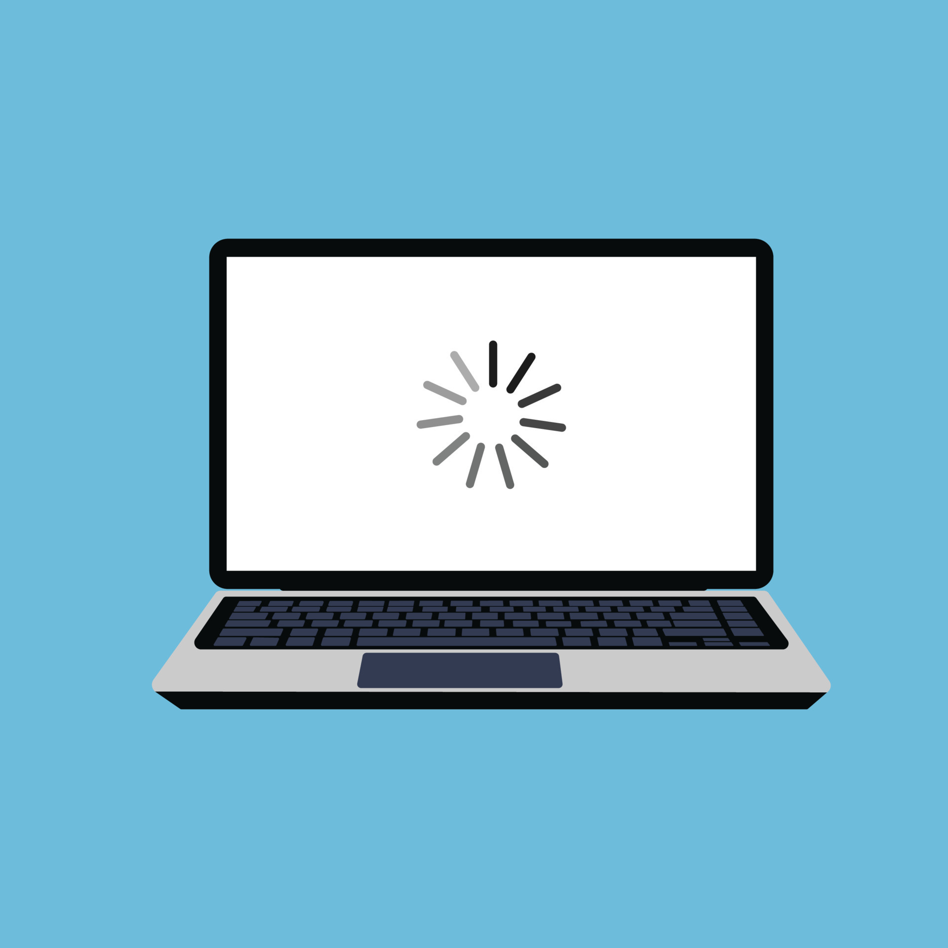 Laptop screen with a loading icon vector. Screen loading for software updates or videos. Lined updating icon spinning on a laptop screen. Computer application loading concept vector. 7731512 Vector Art at Vecteezy Laptop screen with a loading icon vector. Screen loading for software updates or videos. Lined updating icon spinning on a laptop screen. Computer application loading concept vector. 7731512 Vector Art at Vecteezy