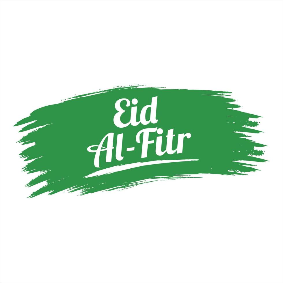 eid al-fitr efecto de texto blanco sobre fondo verde, festival musulmán eid al-fitr hermoso efecto de texto, eid al-fitr, verde, blanco, elementos. vector