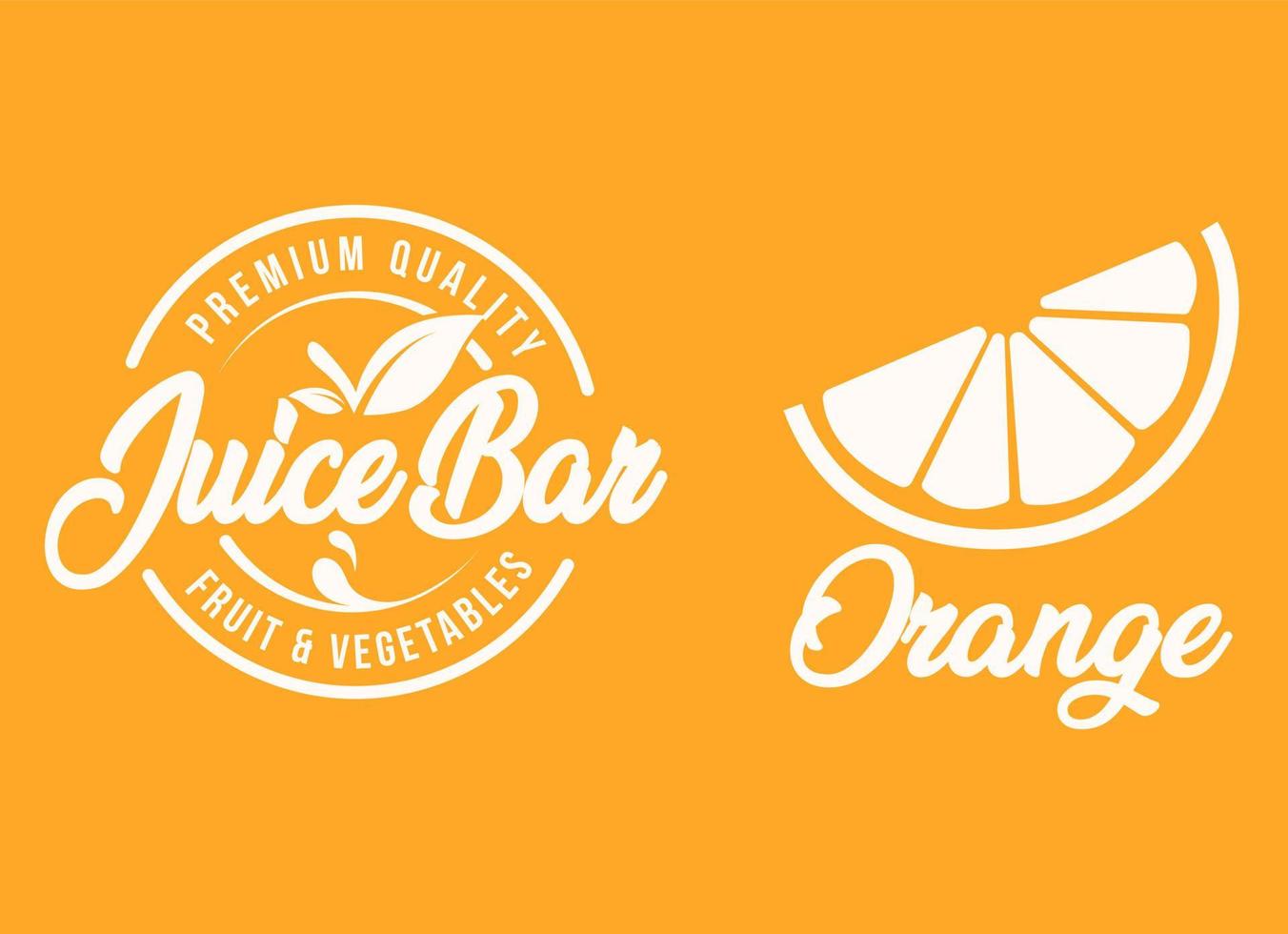 Fresh fruit and juice bar logo design template. vector