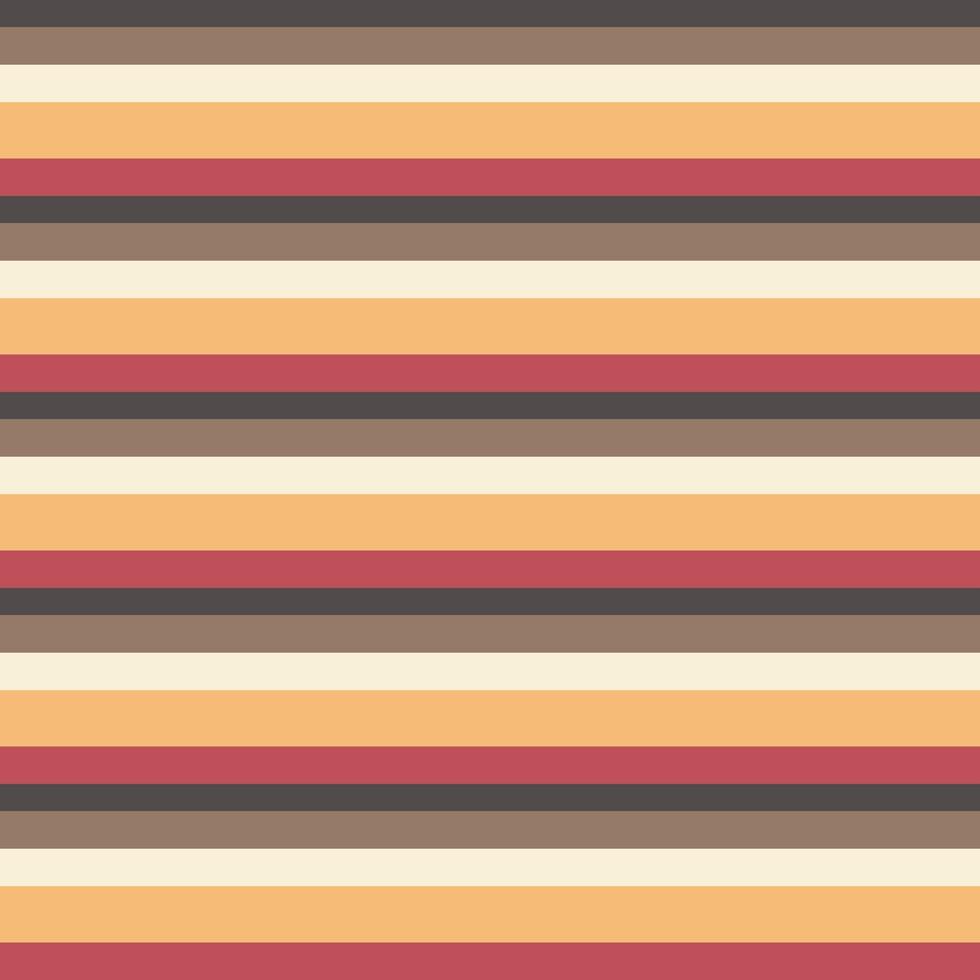 Seamless pattern with horizontal stripes different widths flat style, vector illustration. Bright colors, parallel stripes, abstract colorful background