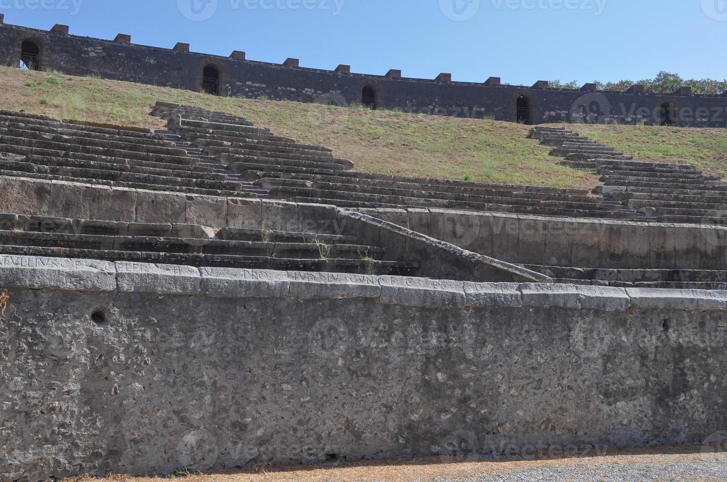 Amphitheatre ruins in Pompeii photo