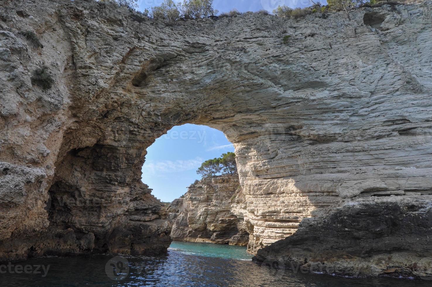 Sea caves in Vieste photo