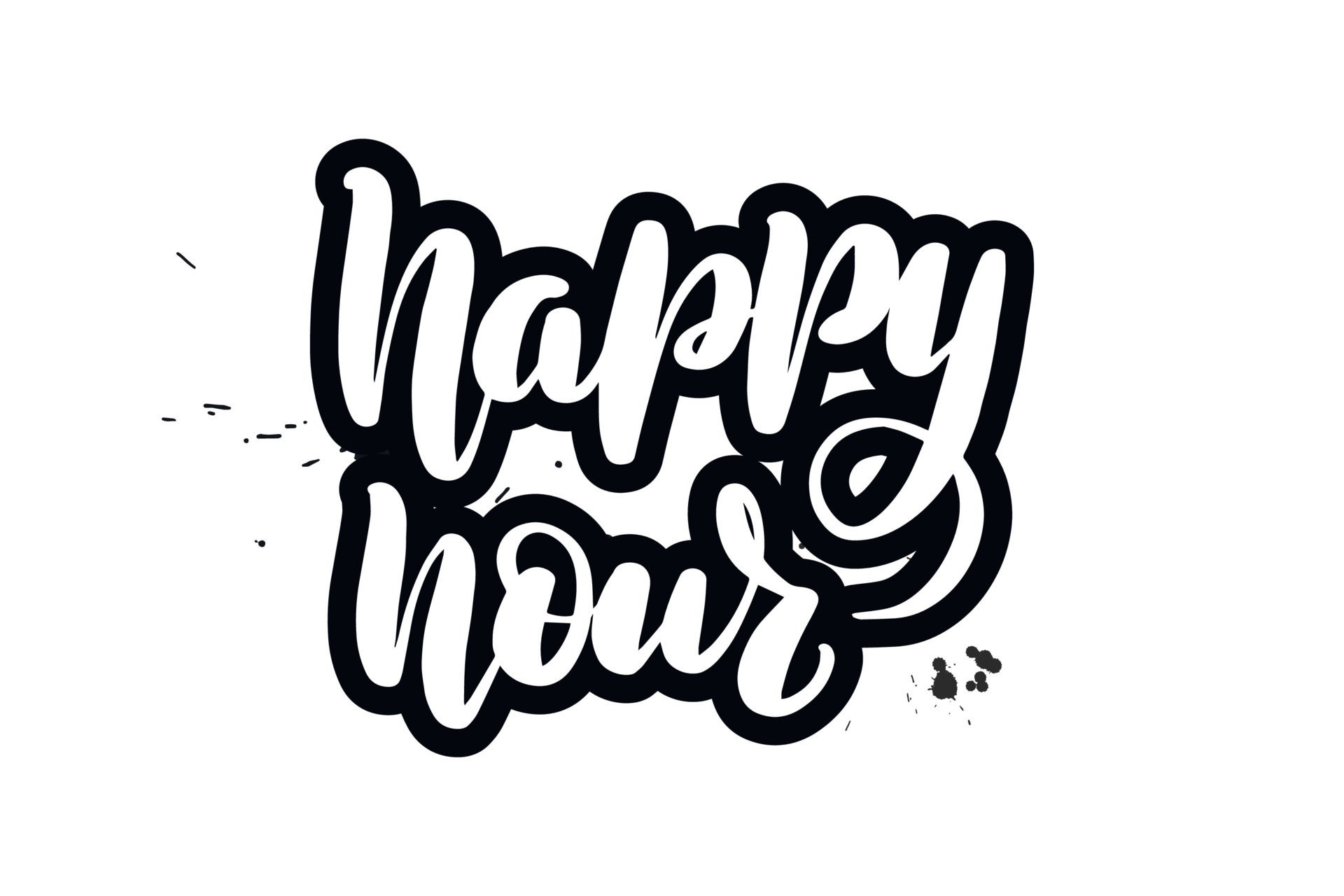 Happy hour  Typography design, Chalkboard designs, Typography inspiration