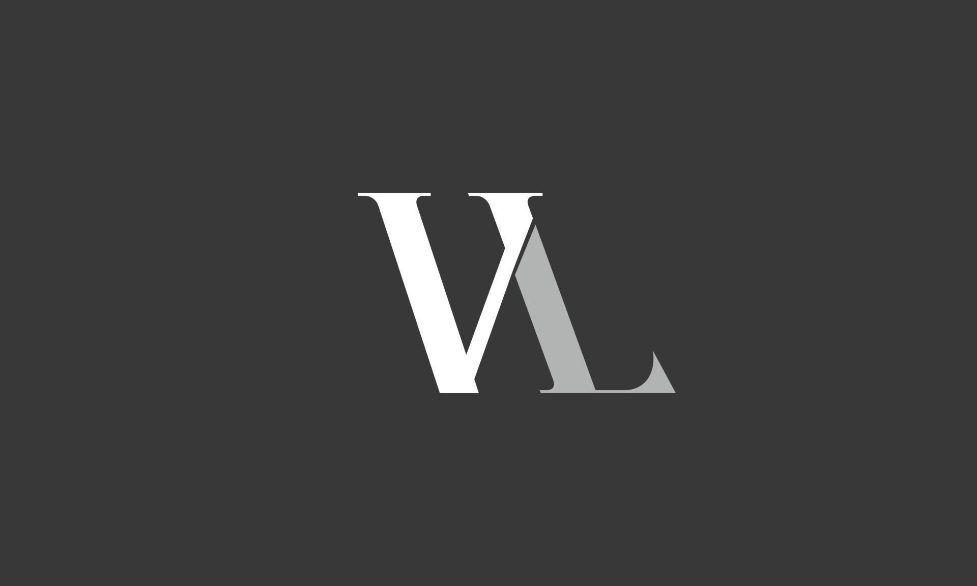 Alphabet letters Initials Monogram logo VL, LV, V and L 7732226 Vector