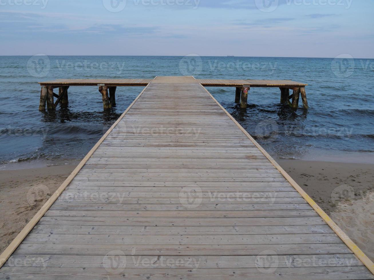 the beach of Sopot in Poland photo