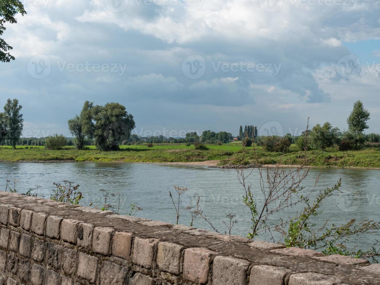 Zutphen at the river Ijssel in the netherlands photo