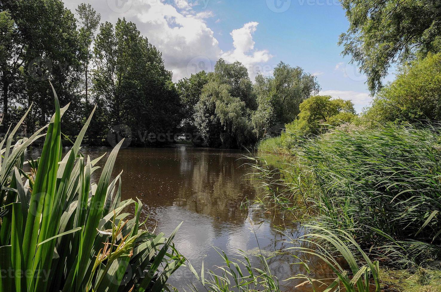 the river Ems near Weener in germany photo