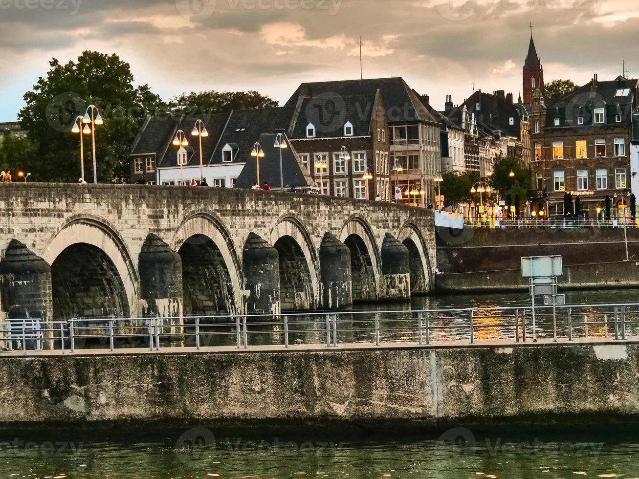 The city of Maastricht at the river Maas photo