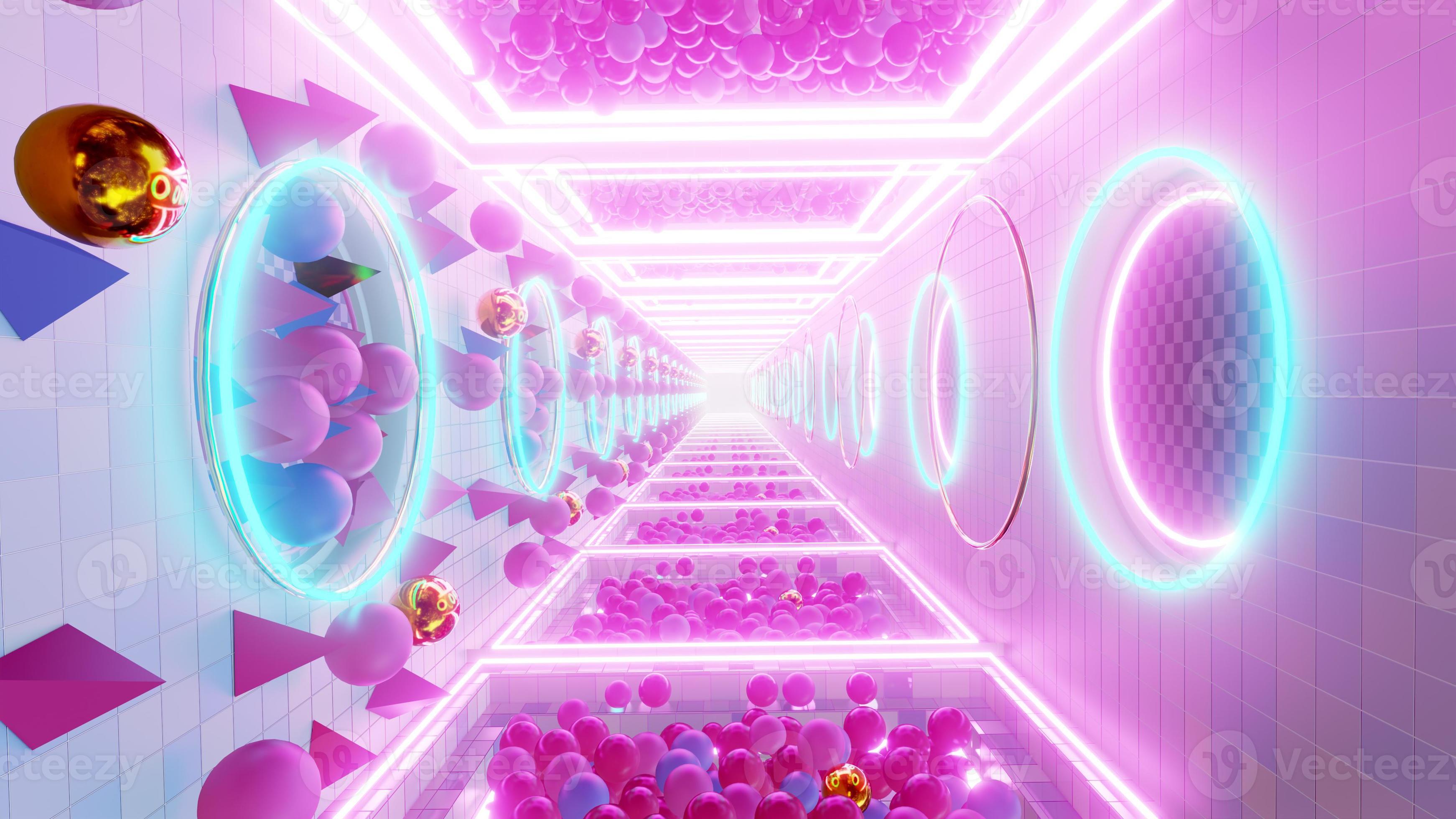 Fondo de ilustración 3d para publicidad y papel tapiz en la escena de