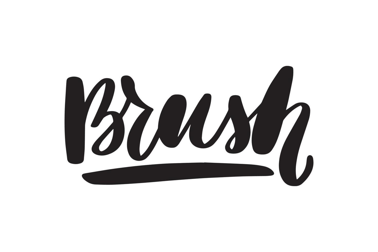 Inspirational handwritten brush lettering brush. Vector calligraphy illustration isolated on white background. Typography for banners, badges, postcard, tshirt, prints.