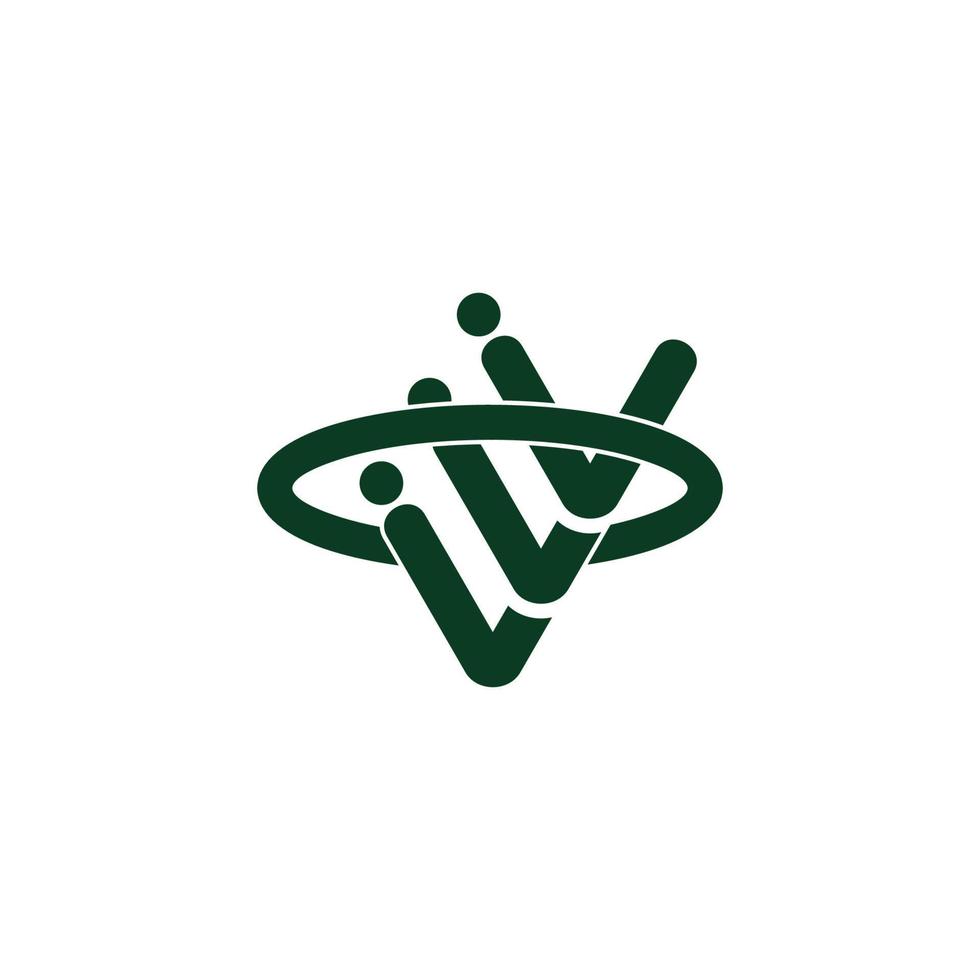 letter v circle motion design logo vector 7735574 Vector Art at Vecteezy