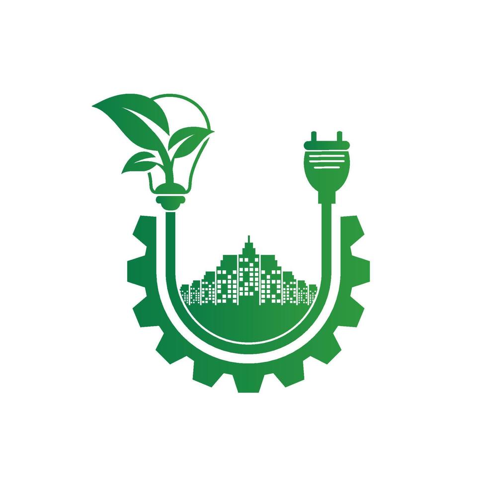 Natural energy for Ecology and Environmental Help The World With Eco-Friendly Ideas vector