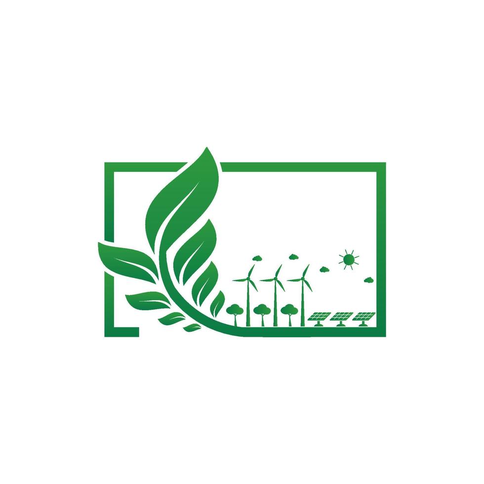 Natural energy for Ecology and Environmental Help The World With Eco-Friendly Ideas vector