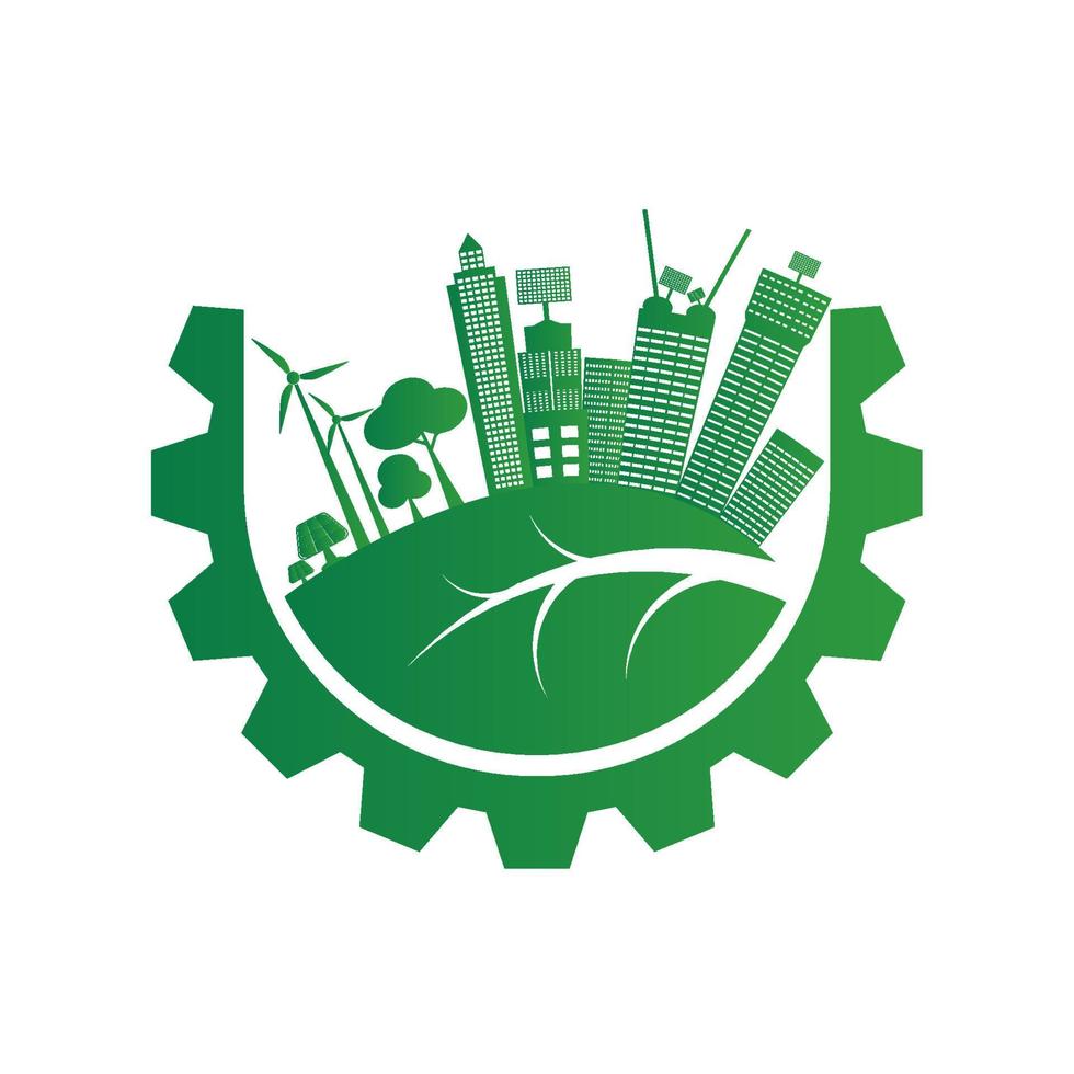 Natural energy for Ecology and Environmental Help The World With Eco-Friendly Ideas vector