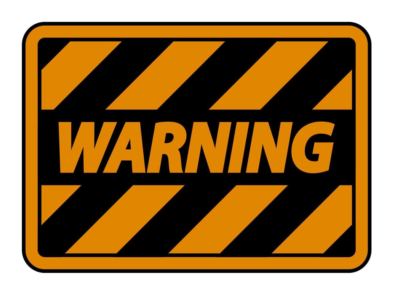 Warning Sign On White background vector