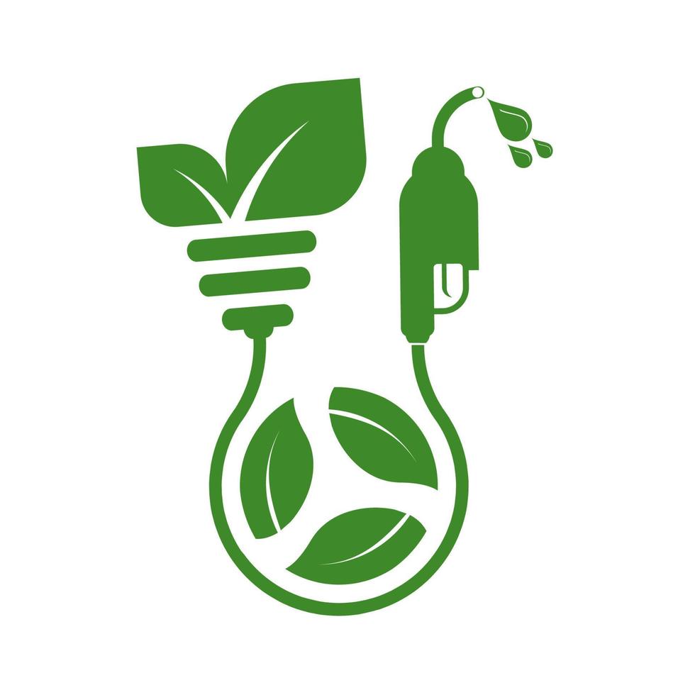 combustible ecológico, biodiesel para la ecología y la ayuda ambiental al mundo con ideas ecológicas vector