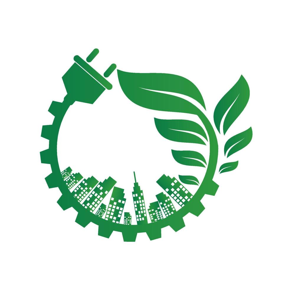 Natural energy for Ecology and Environmental Help The World With Eco-Friendly Ideas vector