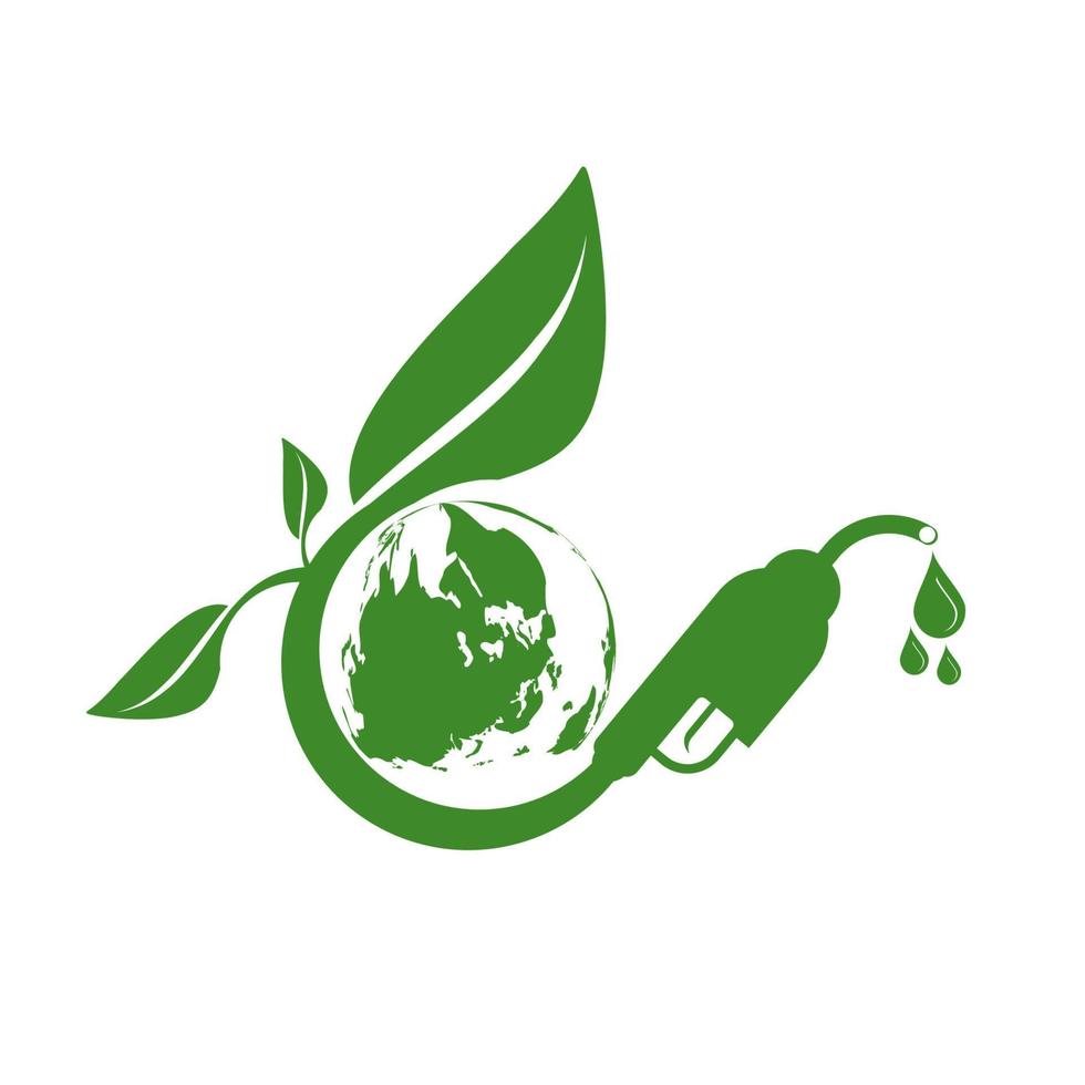 Eco fuel,Biodiesel for Ecology and Environmental Help The World With Eco-Friendly Ideas vector