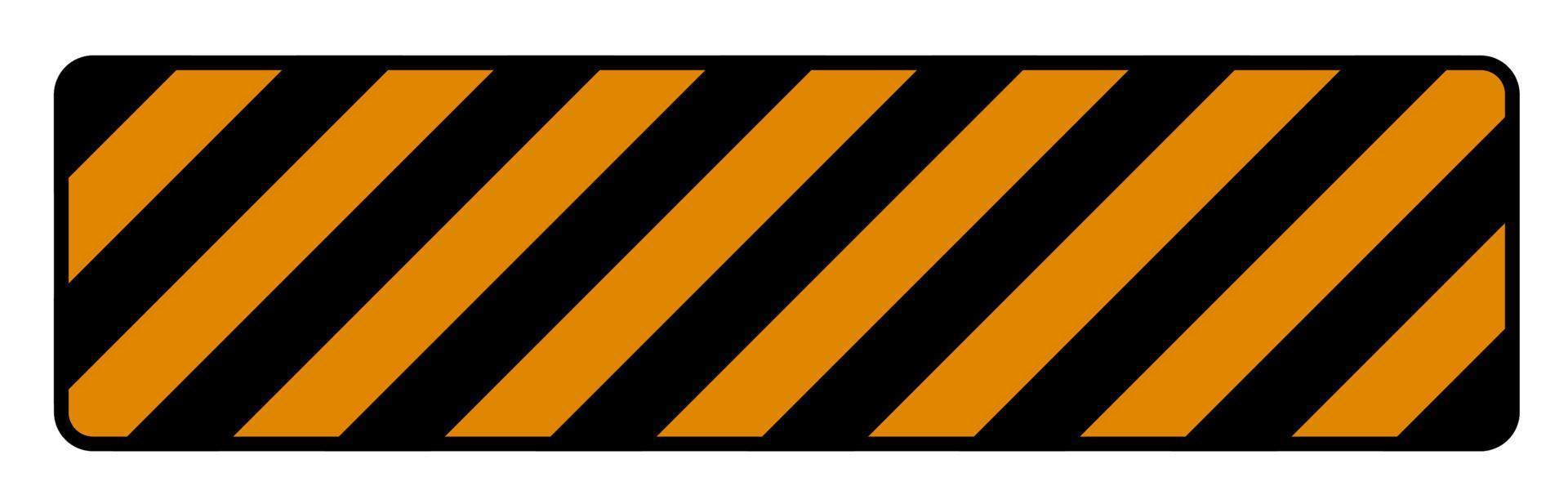 Grey Black Striped Floor Sign On White Background vector