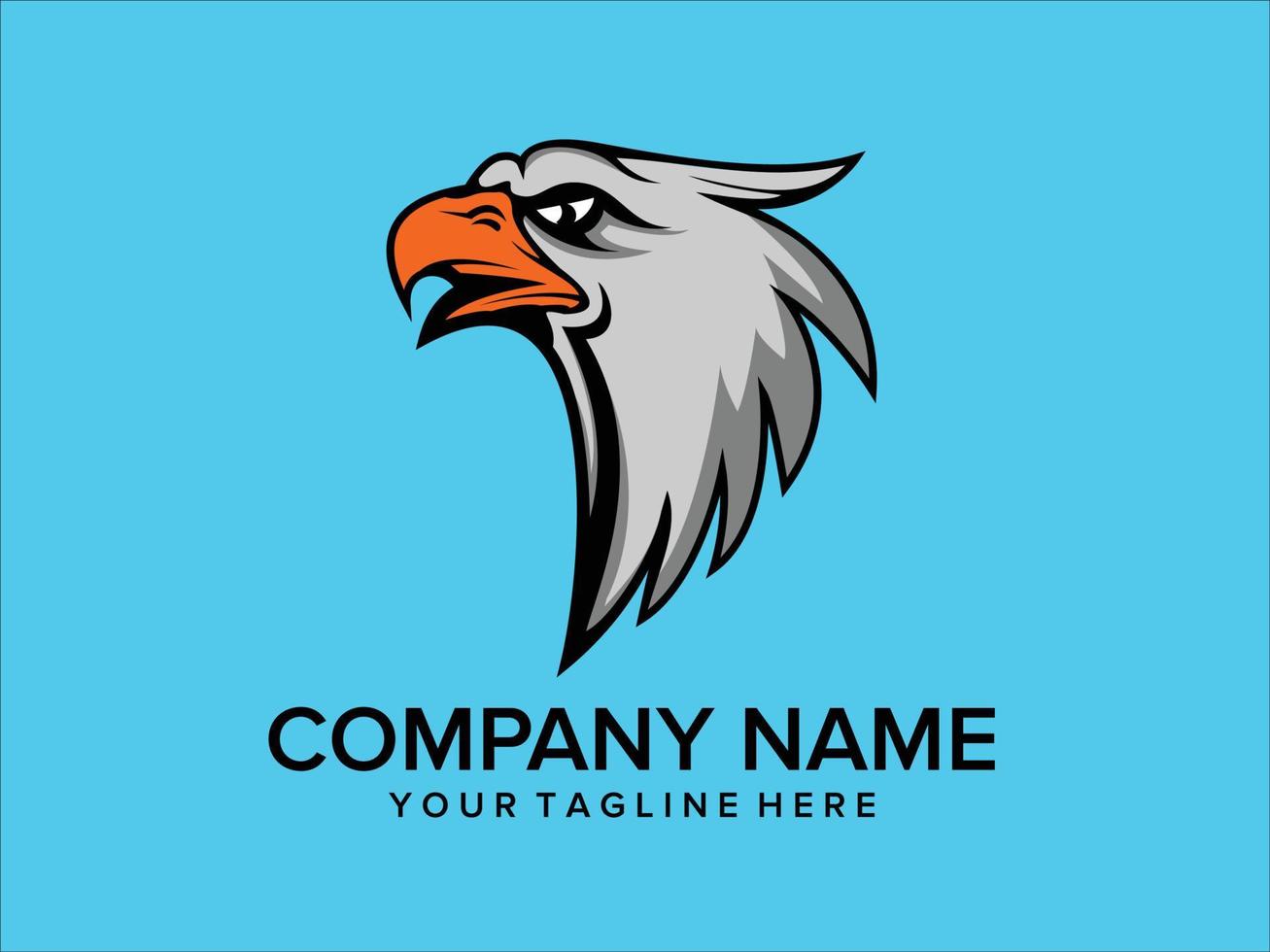 eagle head logo with color background 7736284 Vector Art at Vecteezy