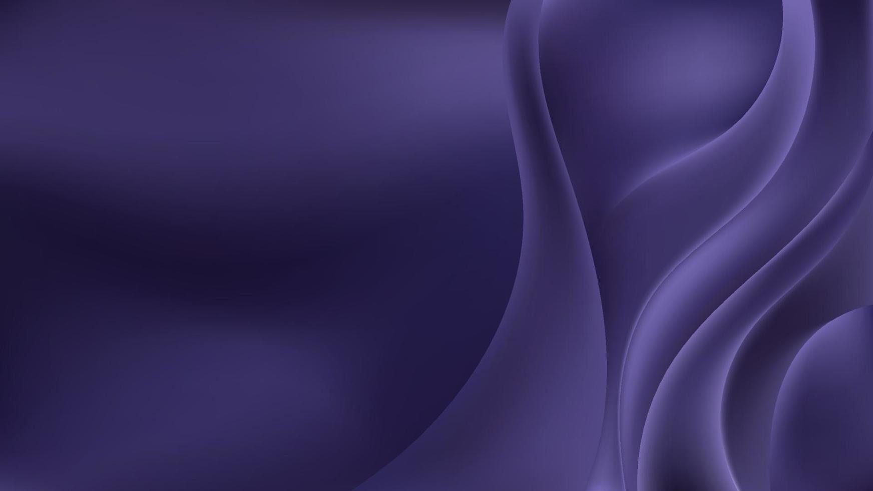 fondo y textura de pliegue de satén de tela púrpura de lujo abstracto o superficie de onda de liquis violeta vector